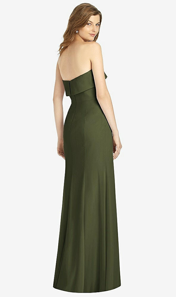 Back View - Olive Green Bella Bridesmaids Dress BB139