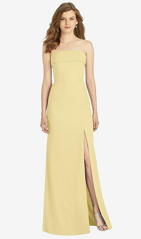 Front View - Pale Yellow Bella Bridesmaids Dress BB139