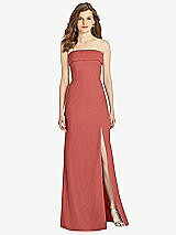 Front View Thumbnail - Coral Pink Bella Bridesmaids Dress BB139