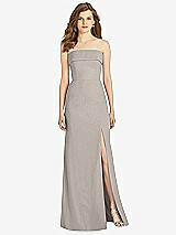 Front View Thumbnail - Taupe Bella Bridesmaids Dress BB139