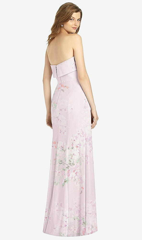 Back View - Watercolor Print Bella Bridesmaids Dress BB139