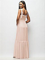 Alt View 5 Thumbnail - Cameo Tie-Shoulder Bustier Bodice Ruffle-Hem Maxi Dress