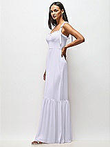 Alt View 4 Thumbnail - Silver Dove Tie-Shoulder Bustier Bodice Ruffle-Hem Maxi Dress