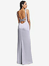 Rear View Thumbnail - Silver Dove Framed Bodice Criss Criss Open Back A-Line Maxi Dress