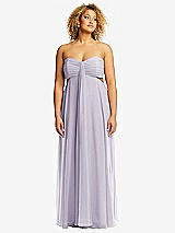 Alt View 1 Thumbnail - Moondance Strapless Empire Waist Cutout Maxi Dress with Covered Button Detail