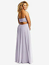 Alt View 3 Thumbnail - Moondance Strapless Empire Waist Cutout Maxi Dress with Covered Button Detail