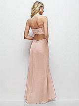 Side View Thumbnail - Cameo Strapless Empire Waist Cutout Maxi Dress with Covered Button Detail