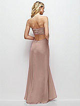 Side View Thumbnail - Neu Nude Strapless Empire Waist Cutout Maxi Dress with Covered Button Detail