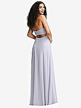 Alt View 7 Thumbnail - Silver Dove Strapless Empire Waist Cutout Maxi Dress with Covered Button Detail