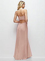 Side View Thumbnail - Toasted Sugar Strapless Empire Waist Cutout Maxi Dress with Covered Button Detail