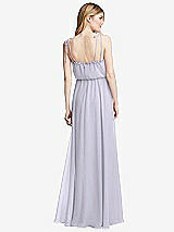 Rear View Thumbnail - Silver Dove Skinny Tie-Shoulder Ruffle-Trimmed Blouson Maxi Dress