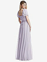 Rear View Thumbnail - Moondance Regency Empire Waist Puff Sleeve Chiffon Maxi Dress