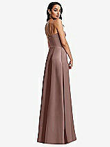 Rear View Thumbnail - Sienna Bustier A-Line Maxi Dress with Adjustable Spaghetti Straps