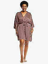 Alt View 1 Thumbnail - Sienna Short Whisper Satin Robe