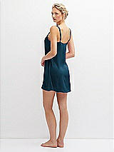 Rear View Thumbnail - Atlantic Blue Short Whisper Satin Slip