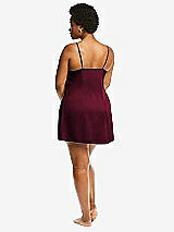 Alt View 3 Thumbnail - Cabernet Short Whisper Satin Slip