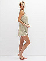 Side View Thumbnail - Champagne Short Whisper Satin Slip