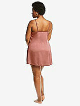 Alt View 3 Thumbnail - Desert Rose Short Whisper Satin Slip