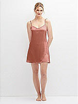 Alt View 5 Thumbnail - Desert Rose Short Whisper Satin Slip