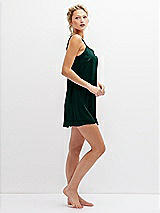 Side View Thumbnail - Evergreen Short Whisper Satin Slip