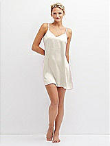 Front View Thumbnail - Ivory Short Whisper Satin Slip