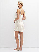 Rear View Thumbnail - Ivory Short Whisper Satin Slip