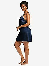 Alt View 2 Thumbnail - Midnight Navy Short Whisper Satin Slip