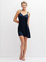 Front View Thumbnail - Midnight Navy Short Whisper Satin Slip