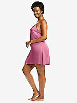 Alt View 2 Thumbnail - Orchid Pink Short Whisper Satin Slip