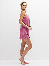 Side View Thumbnail - Orchid Pink Short Whisper Satin Slip