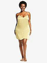 Alt View 1 Thumbnail - Pale Yellow Short Whisper Satin Slip