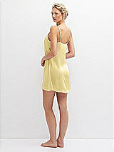 Rear View Thumbnail - Pale Yellow Short Whisper Satin Slip