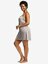 Alt View 2 Thumbnail - Taupe Short Whisper Satin Slip