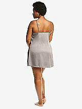 Alt View 3 Thumbnail - Taupe Short Whisper Satin Slip