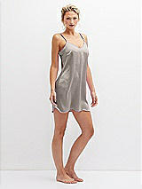 Alt View 4 Thumbnail - Taupe Short Whisper Satin Slip