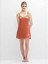 Alt View 5 Thumbnail - Terracotta Copper Short Whisper Satin Slip