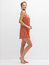 Side View Thumbnail - Terracotta Copper Short Whisper Satin Slip