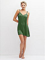 Front View Thumbnail - Vineyard Green Short Whisper Satin Slip