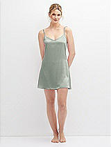 Alt View 5 Thumbnail - Willow Green Short Whisper Satin Slip