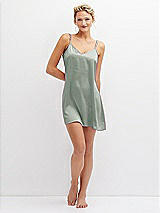 Front View Thumbnail - Willow Green Short Whisper Satin Slip