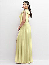 Alt View 2 Thumbnail - Butter Yellow Chiffon Convertible Maxi Dress with Multi-Way Tie Straps