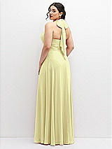 Rear View Thumbnail - Butter Yellow Chiffon Convertible Maxi Dress with Multi-Way Tie Straps