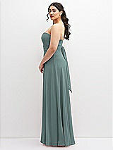 Alt View 5 Thumbnail - Icelandic Chiffon Convertible Maxi Dress with Multi-Way Tie Straps