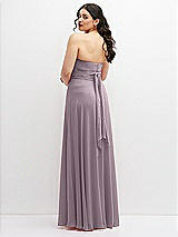 Alt View 6 Thumbnail - Lilac Dusk Chiffon Convertible Maxi Dress with Multi-Way Tie Straps