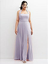 Front View Thumbnail - Moondance Chiffon Convertible Maxi Dress with Multi-Way Tie Straps