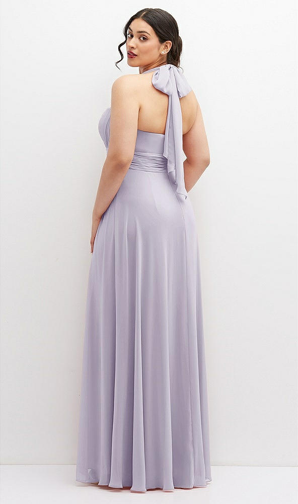 Back View - Moondance Chiffon Convertible Maxi Dress with Multi-Way Tie Straps