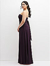 Alt View 5 Thumbnail - Aubergine Chiffon Convertible Maxi Dress with Multi-Way Tie Straps