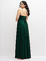 Alt View 6 Thumbnail - Hunter Green Chiffon Convertible Maxi Dress with Multi-Way Tie Straps