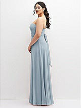 Alt View 5 Thumbnail - Mist Chiffon Convertible Maxi Dress with Multi-Way Tie Straps