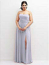 Alt View 4 Thumbnail - Silver Dove Chiffon Convertible Maxi Dress with Multi-Way Tie Straps